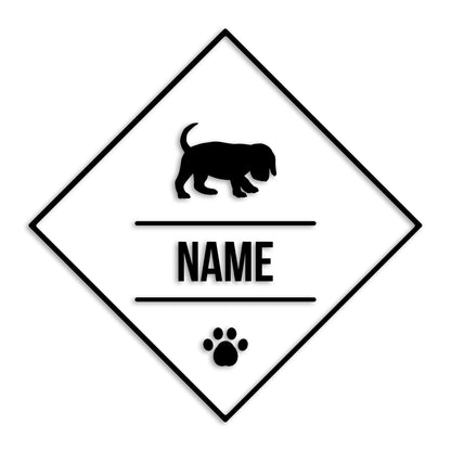 ビーグル 文字入れ可能 ペット 犬 カッティング ステッカー (st-147-79)