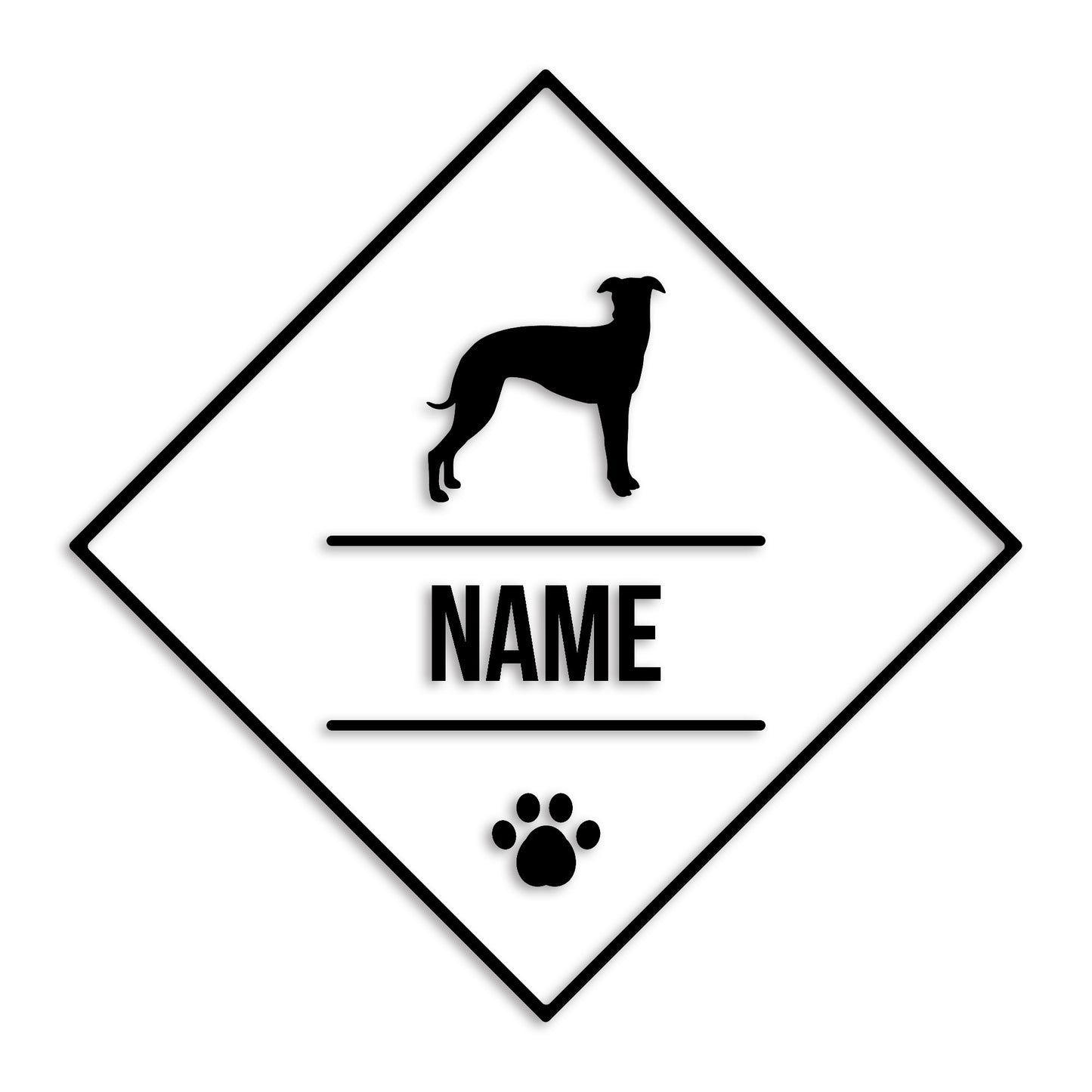 ウィペット 文字入れ可能 ペット 犬 カッティング ステッカー (st-147-8)