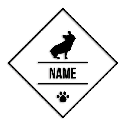 フレンチブルドッグ 文字入れ可能 ペット 犬 カッティング ステッカー (st-147-88)