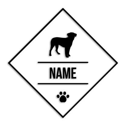 ボーダーテリア 文字入れ可能 ペット 犬 カッティング ステッカー (st-147-95)