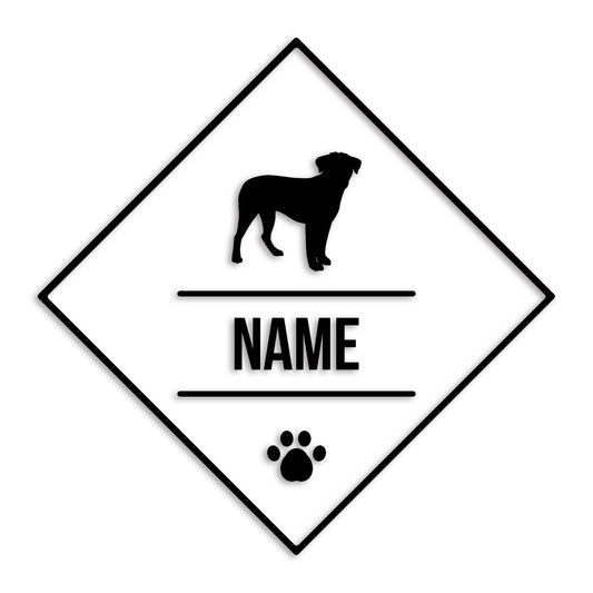 ボーダーテリア 文字入れ可能 ペット 犬 カッティング ステッカー (st-147-95)