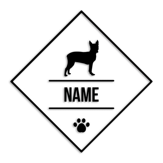 ボストンテリア 文字入れ可能 ペット 犬 カッティング ステッカー (st-147-98)