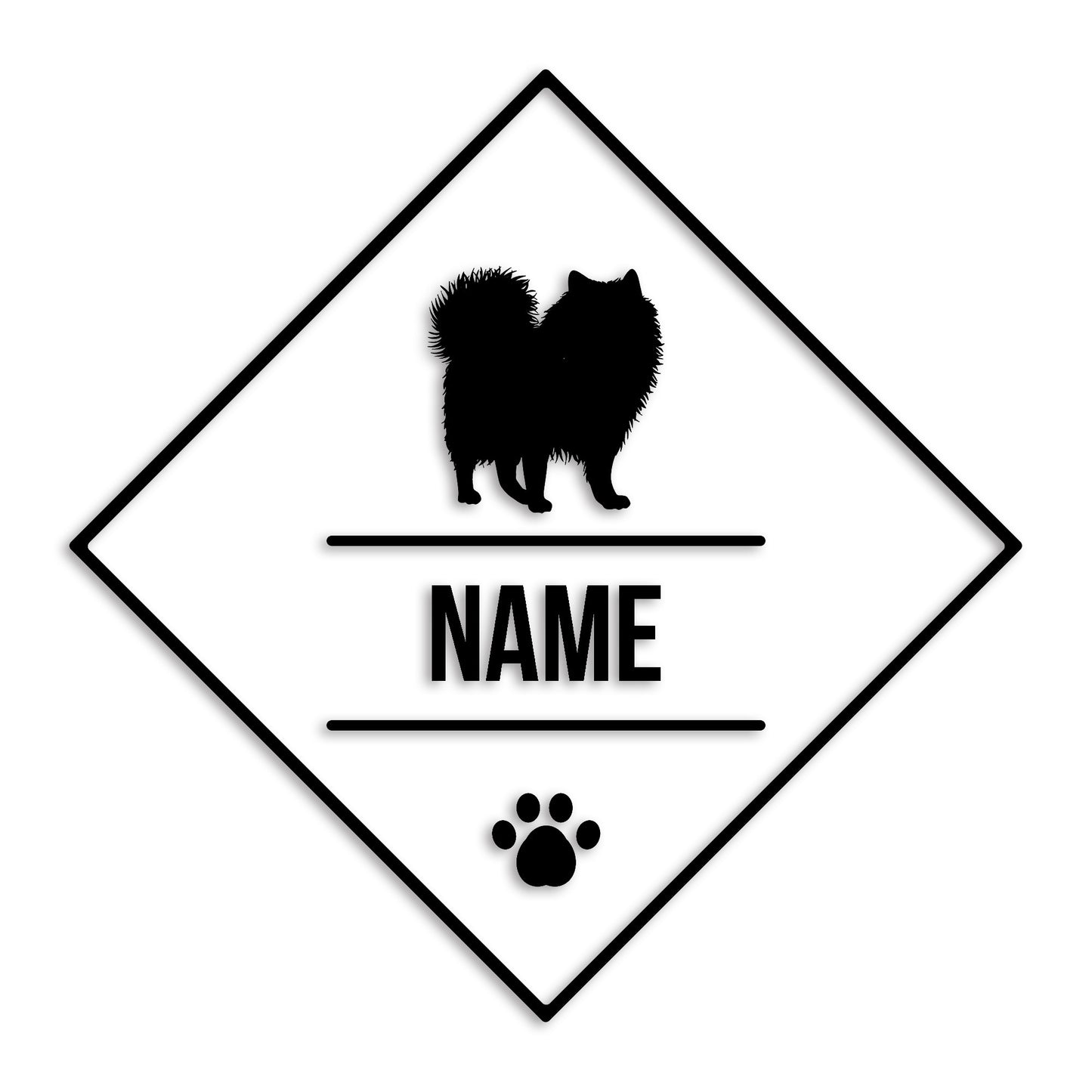 ポメラニアン 文字入れ可能 ペット 犬 カッティング ステッカー (st-147-99)