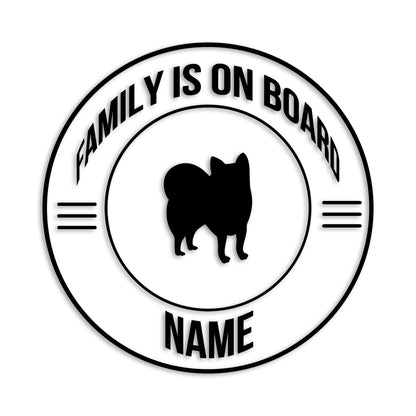 ポメラニアン 文字入れ可能 ペット 犬 カッティング ステッカー (st-148-100)