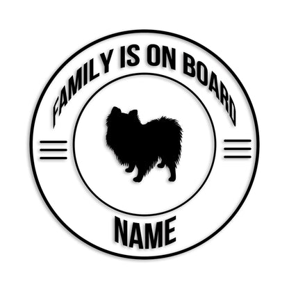 ポメラニアン 文字入れ可能 ペット 犬 カッティング ステッカー (st-148-101)