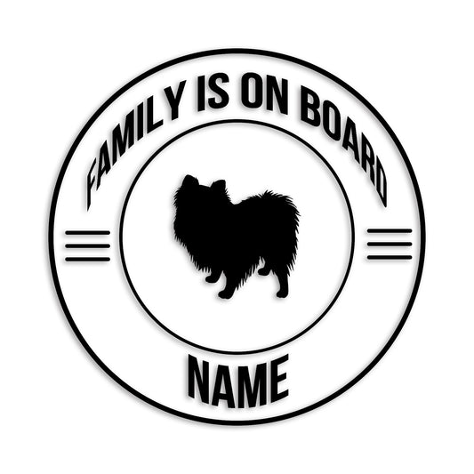 ポメラニアン 文字入れ可能 ペット 犬 カッティング ステッカー (st-148-101)