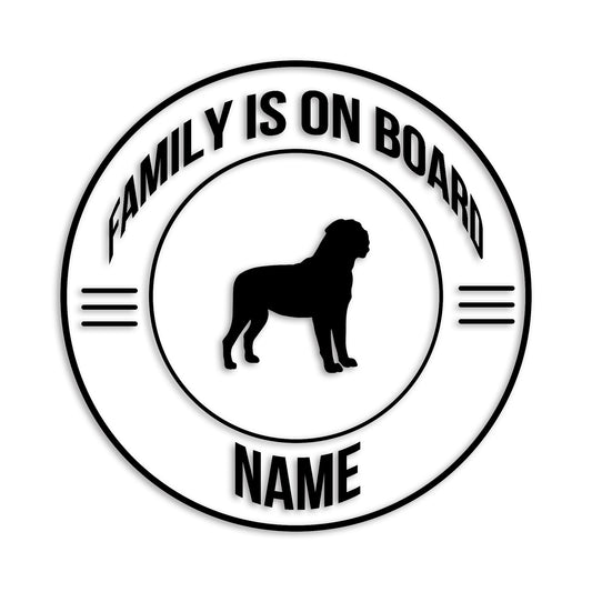 マスティフ 文字入れ可能 ペット 犬 カッティング ステッカー (st-148-103)