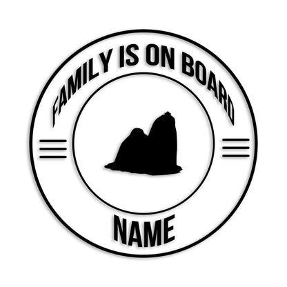 マルチーズ 文字入れ可能 ペット 犬 カッティング ステッカー (st-148-105)