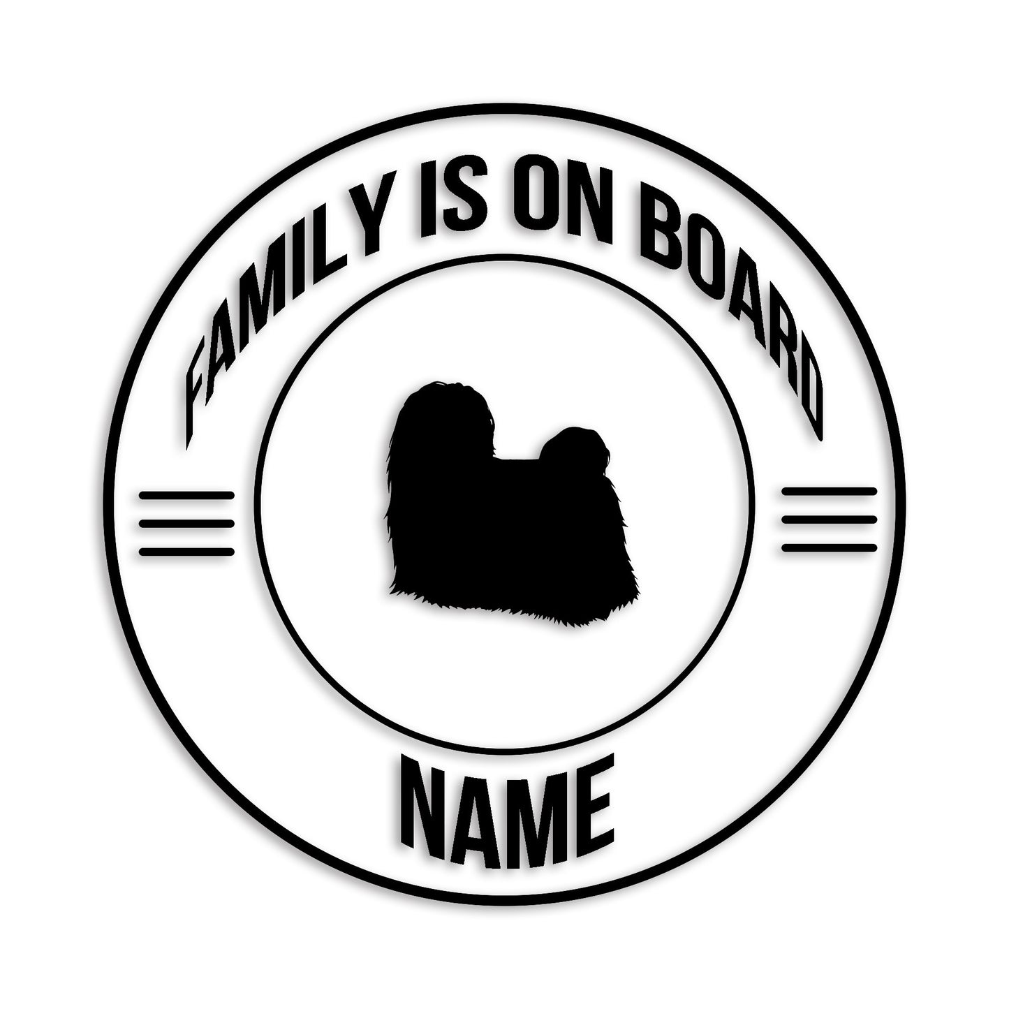 マルチーズ 文字入れ可能 ペット 犬 カッティング ステッカー (st-148-106)