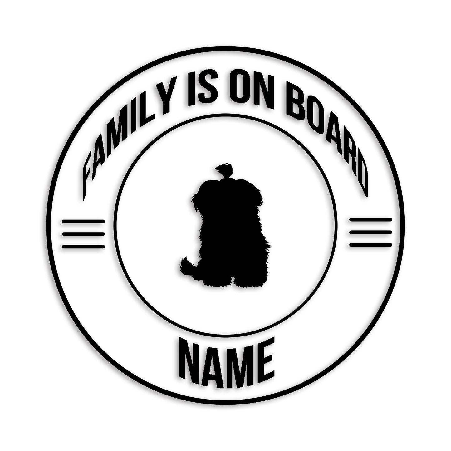 マルチーズ 文字入れ可能 ペット 犬 カッティング ステッカー (st-148-107)