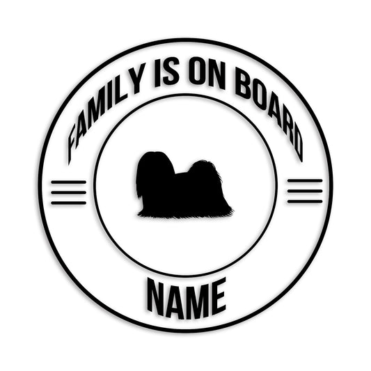 ラサアプソ 文字入れ可能 ペット 犬 カッティング ステッカー (st-148-114)