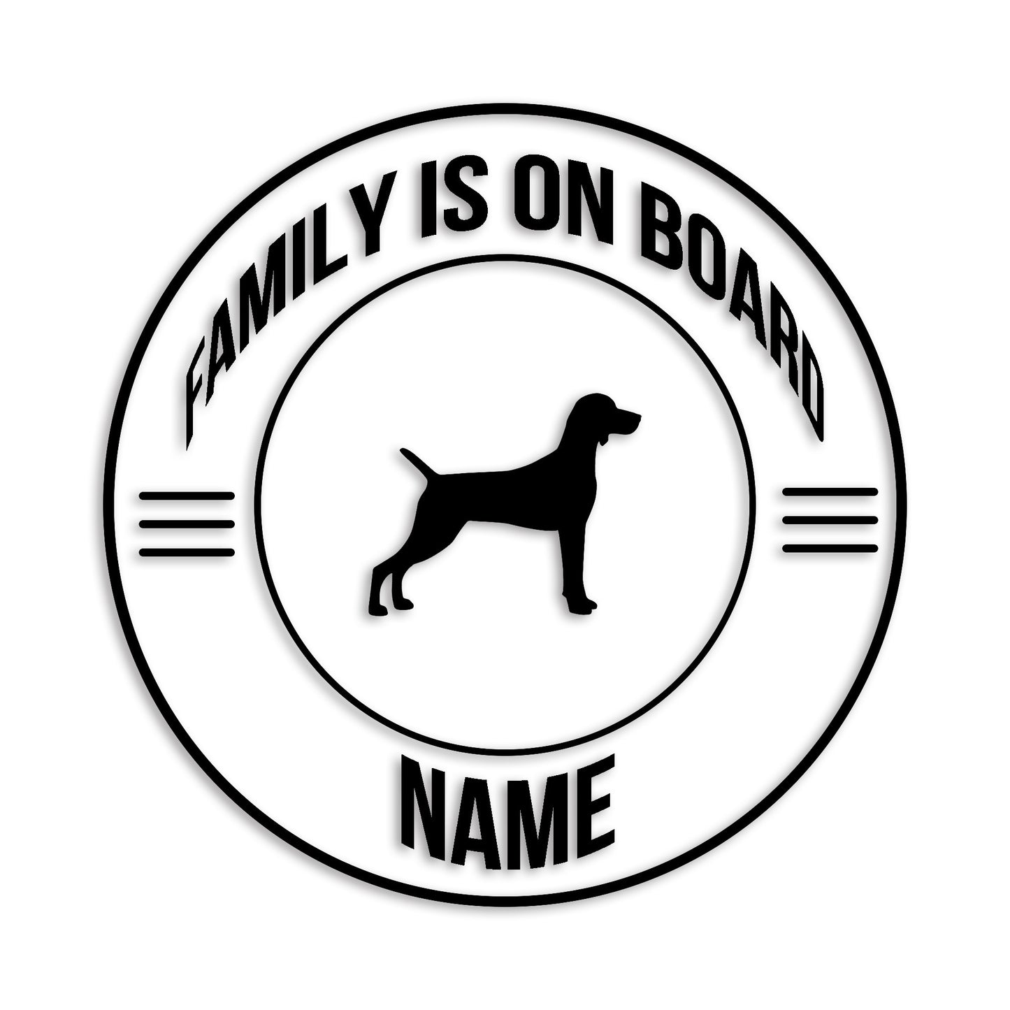 ワイマラナー 文字入れ可能 ペット 犬 カッティング ステッカー (st-148-118)