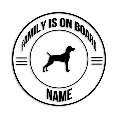 ワイマラナー 文字入れ可能 ペット 犬 カッティング ステッカー (st-148-118)