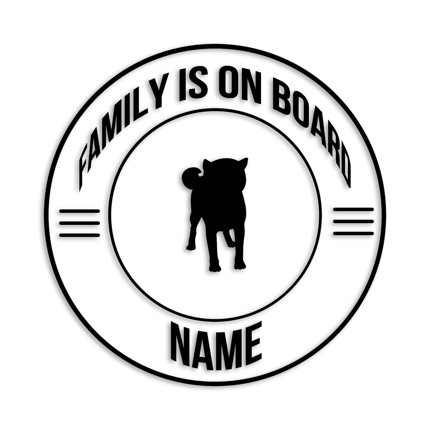 柴犬 文字入れ可能 ペット 犬 カッティング ステッカー (st-148-122)