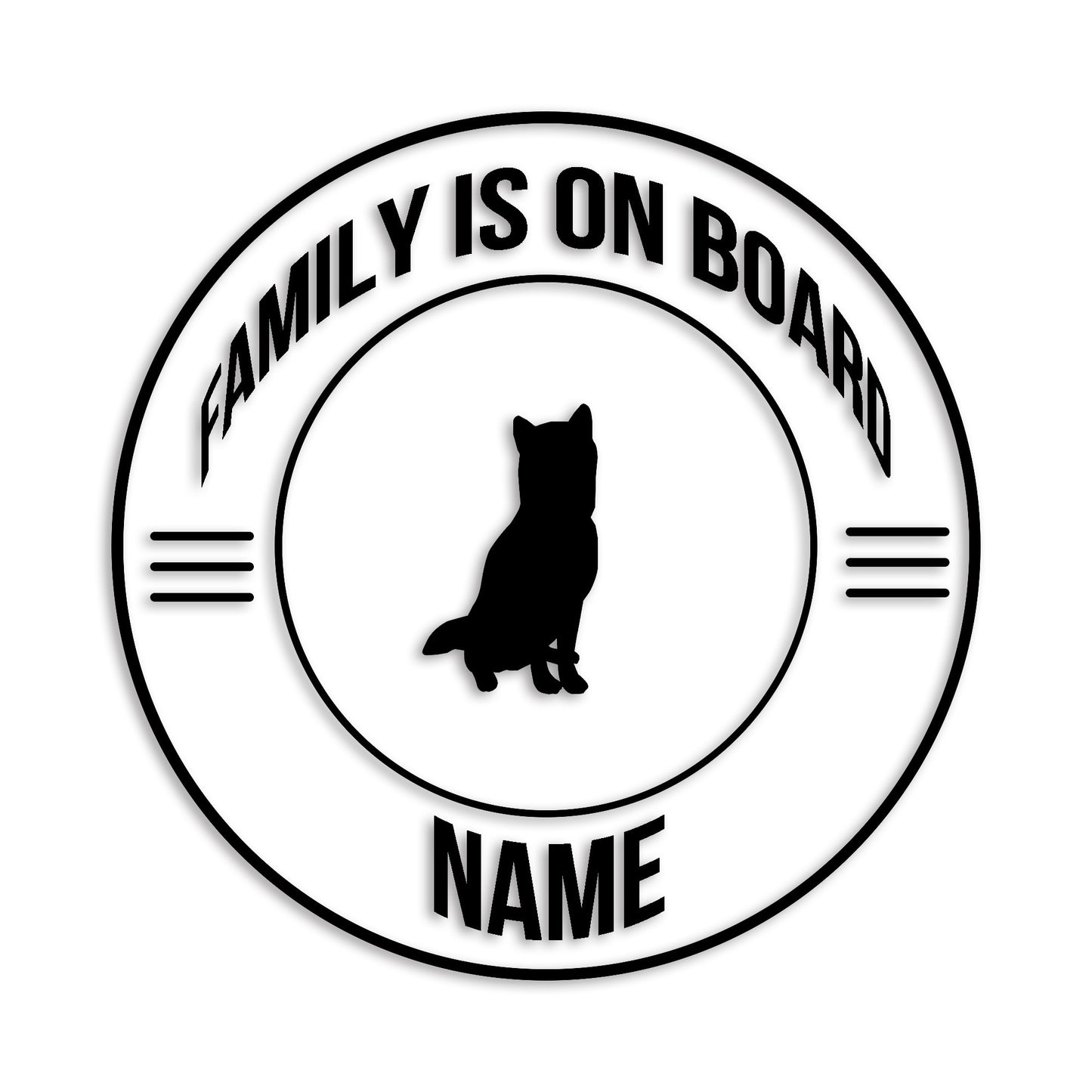 柴犬 文字入れ可能 ペット 犬 カッティング ステッカー (st-148-125)