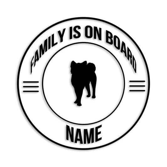 秋田犬 文字入れ可能 ペット 犬 カッティング ステッカー (st-148-127)