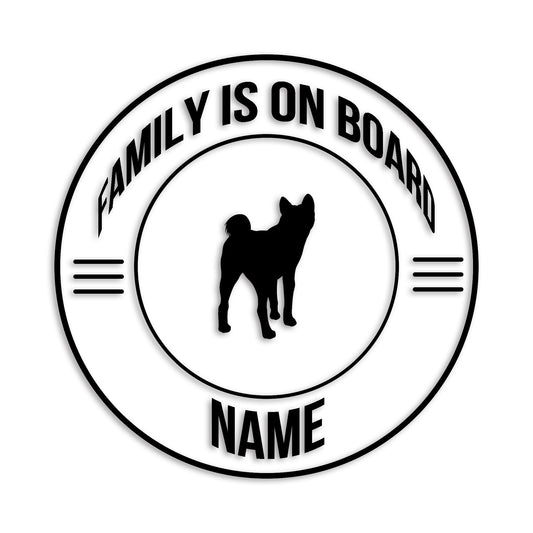 秋田犬 文字入れ可能 ペット 犬 カッティング ステッカー (st-148-128)