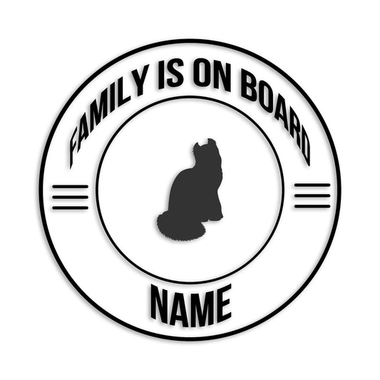 アメリカンカール 文字入れ可能 ペット 猫 カッティング ステッカー (st-148-134)