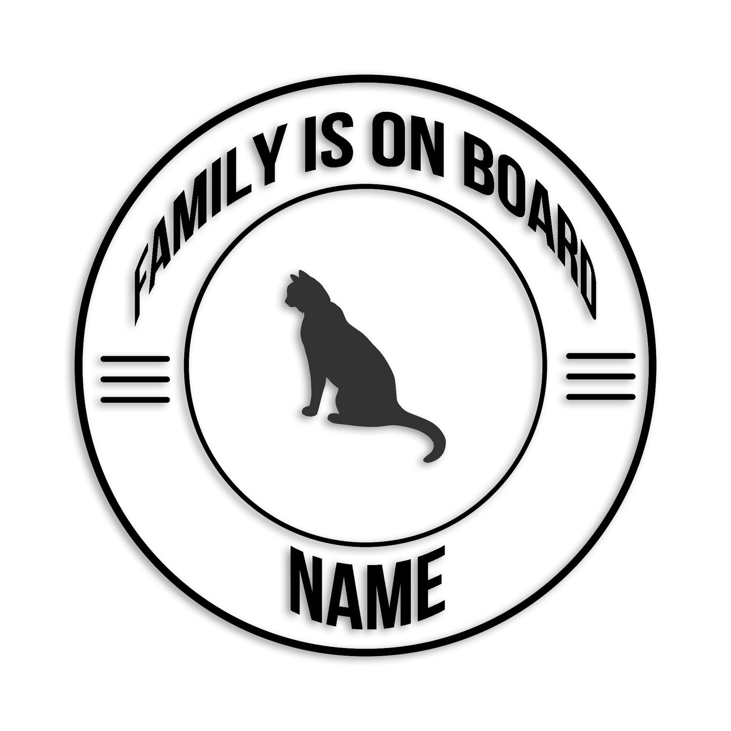 アメリカンショートヘアー 文字入れ可能 ペット 猫 カッティング ステッカー (st-148-136)