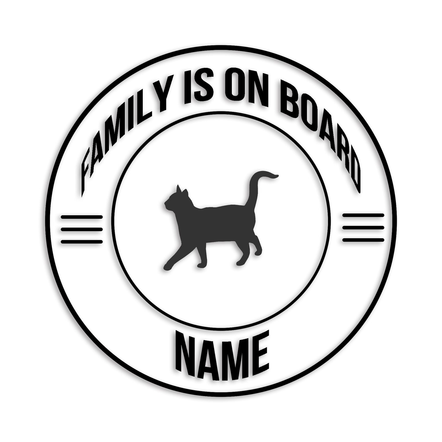 アメリカンショートヘアー 文字入れ可能 ペット 猫 カッティング ステッカー (st-148-137)