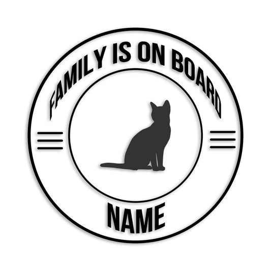 エジプシャンマウ 文字入れ可能 ペット 猫 カッティング ステッカー (st-148-140)