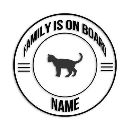 オシキャット 文字入れ可能 ペット 猫 カッティング ステッカー (st-148-142)