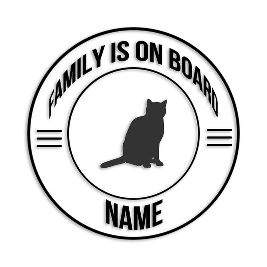 オシキャット 文字入れ可能 ペット 猫 カッティング ステッカー (st-148-143)