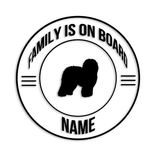 オールドイングリッシュ 文字入れ可能 ペット 犬 カッティング ステッカー (st-148-15)