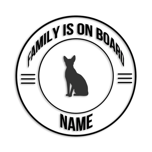 スフィンクス 文字入れ可能 ペット 猫 カッティング ステッカー (st-148-155)