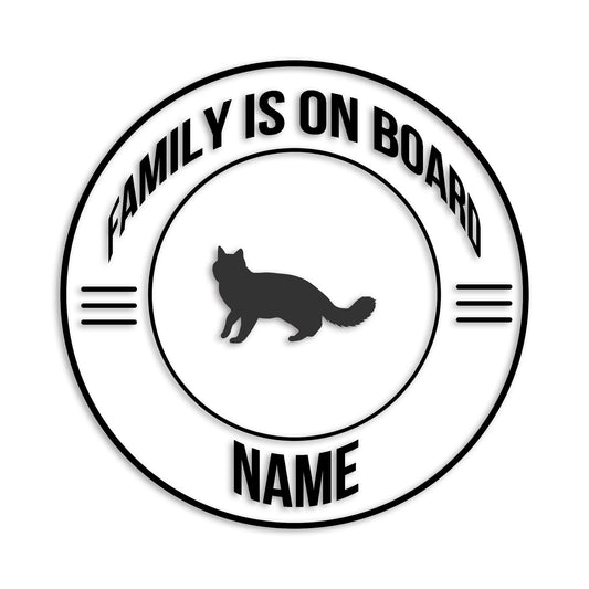 ターキッシュバン 文字入れ可能 ペット 猫 カッティング ステッカー (st-148-158)