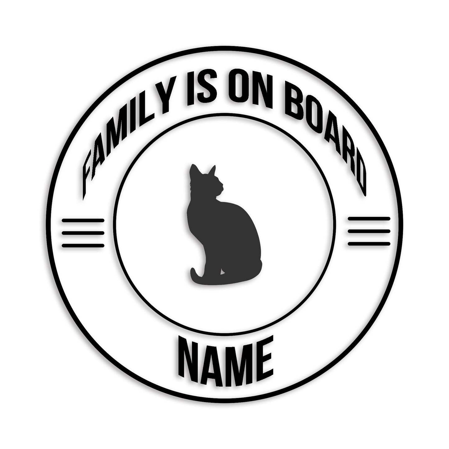 トンキニーズ 文字入れ可能 ペット 猫 カッティング ステッカー (st-148-160)