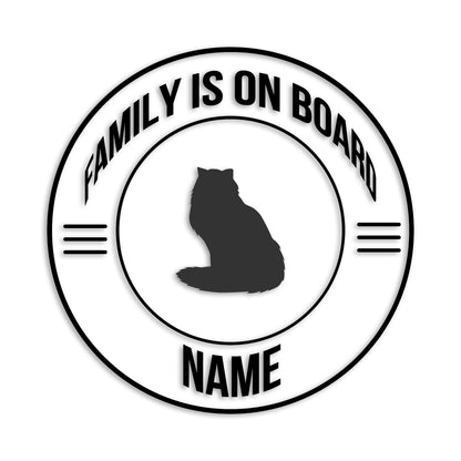 ペルシャ 文字入れ可能 ペット 猫 カッティング ステッカー (st-148-168)