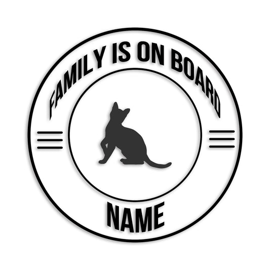 ベンガル 文字入れ可能 ペット 猫 カッティング ステッカー (st-148-170)