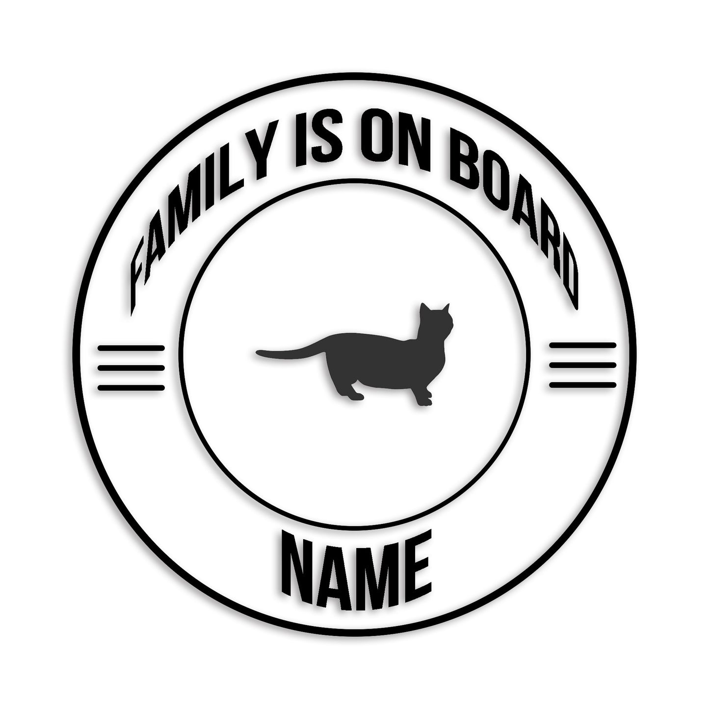 マンチカン 文字入れ可能 ペット 猫 カッティング ステッカー (st-148-172)