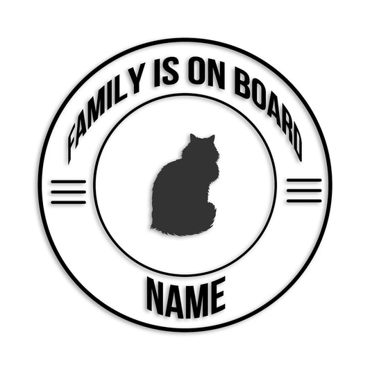 メインクーン 文字入れ可能 ペット 猫 カッティング ステッカー (st-148-173)