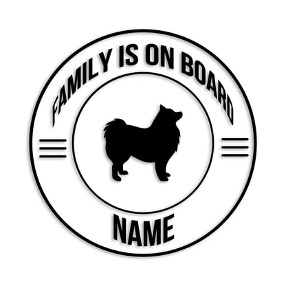 スピッツ 文字入れ可能 ペット 犬 カッティング ステッカー (st-148-37)