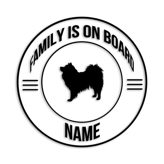 スピッツ 文字入れ可能 ペット 犬 カッティング ステッカー (st-148-38)