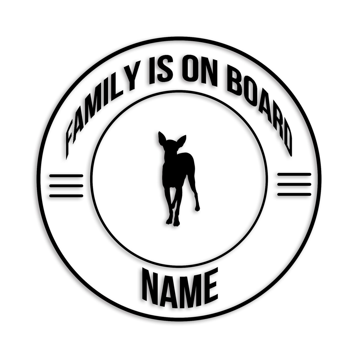 イタリアングレーハウンド 文字入れ可能 ペット 犬 カッティング ステッカー (st-148-4)