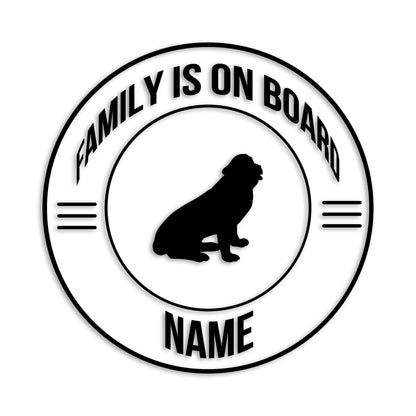 セントバーナード 文字入れ可能 ペット 犬 カッティング ステッカー (st-148-41)