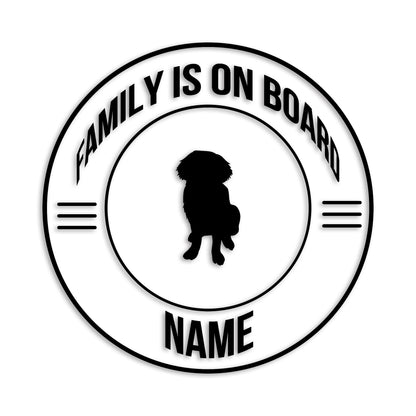 セントバーナード 文字入れ可能 ペット 犬 カッティング ステッカー (st-148-42)