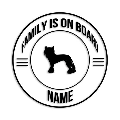 チャイニーズクレステッドドッグ 文字入れ可能 ペット 犬 カッティング ステッカー (st-148-48)