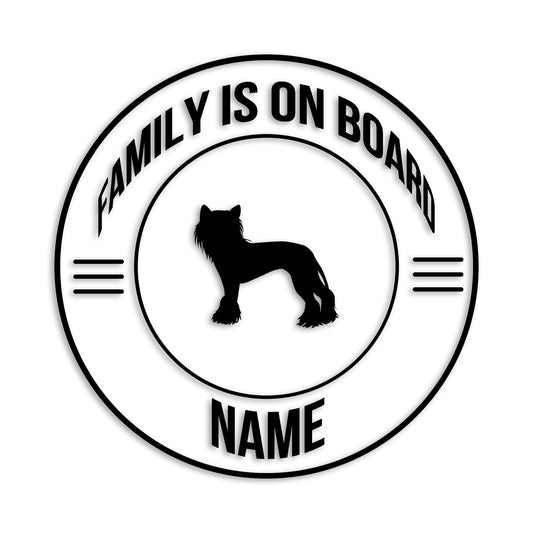 チャイニーズクレステッドドッグ 文字入れ可能 ペット 犬 カッティング ステッカー (st-148-48)