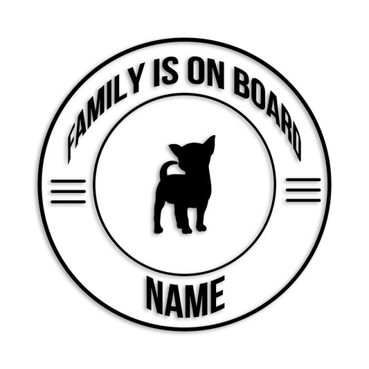 チワワ 文字入れ可能 ペット 犬 カッティング ステッカー (st-148-54)