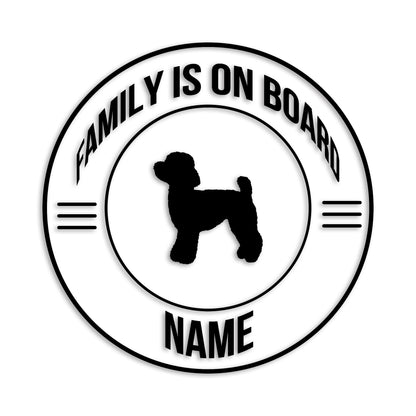 トイプードル 文字入れ可能 ペット 犬 カッティング ステッカー (st-148-56)