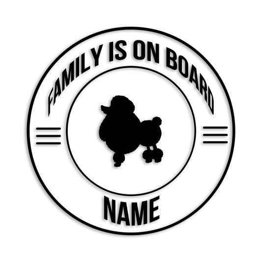 トイプードル 文字入れ可能 ペット 犬 カッティング ステッカー (st-148-57)