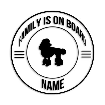 トイプードル 文字入れ可能 ペット 犬 カッティング ステッカー (st-148-59)