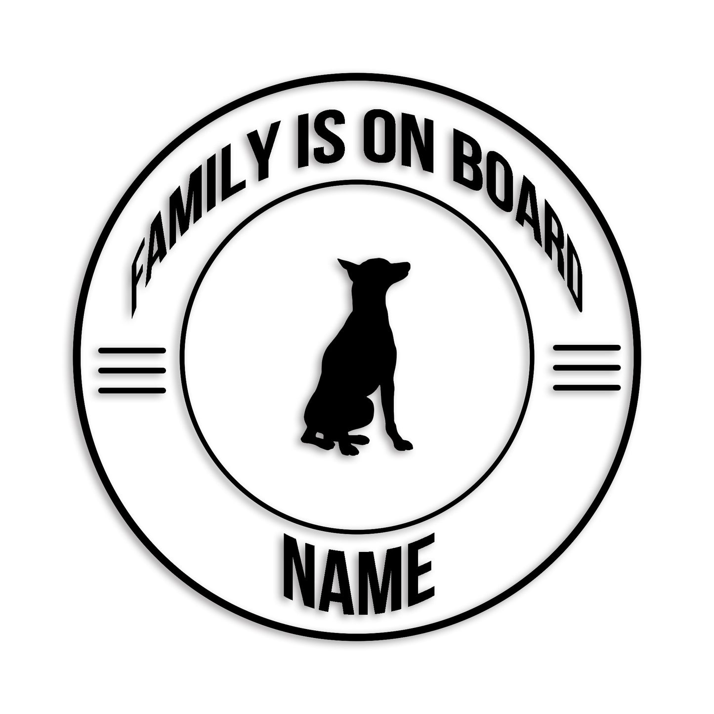 ドーベルマン 文字入れ可能 ペット 犬 カッティング ステッカー (st-148-62)