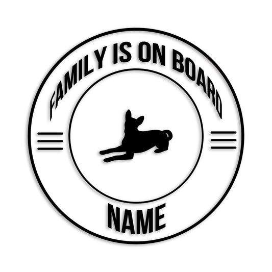 バセンジー 文字入れ可能 ペット 犬 カッティング ステッカー (st-148-70)