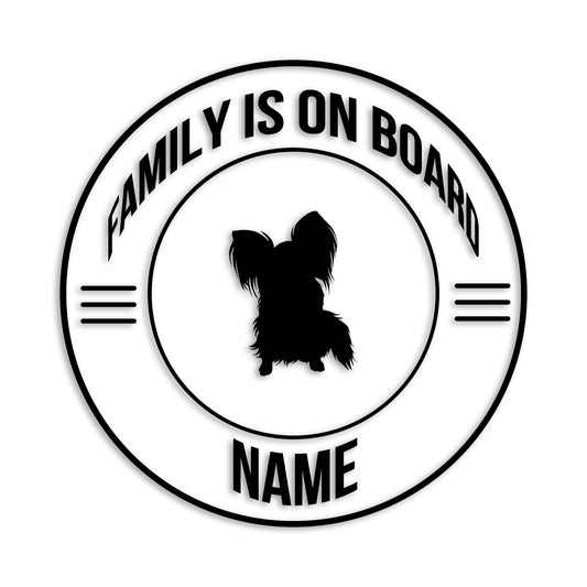 パピヨン 文字入れ可能 ペット 犬 カッティング ステッカー (st-148-73)