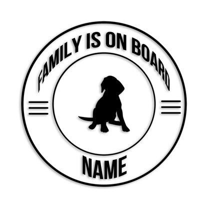 ビーグル 文字入れ可能 ペット 犬 カッティング ステッカー (st-148-75)